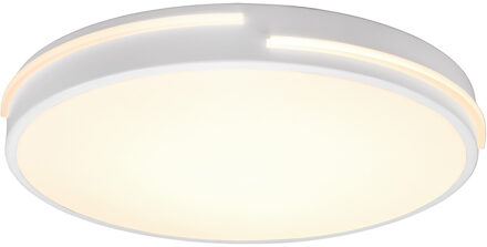 LED Plafondlamp - Plafondverlichting - Trion Tocomo - 24W - Dimbaar - Aanpasbare Kleur - Afstandsbediening - Rond - Mat Wit