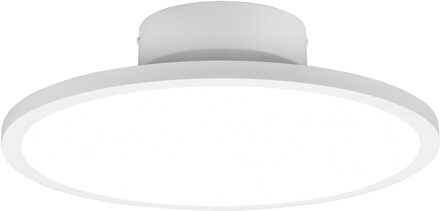 LED Plafondlamp - Plafondverlichting - Trion Trula - 29W - Natuurlijk Wit 4000K - Dimbaar - Rond - Mat Wit - Aluminium