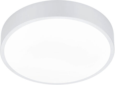 LED Plafondlamp - Plafondverlichting - Trion Wilson - 28W - Aanpasbare Kleur - Dimbaar - Rond - Mat Wit - Aluminium