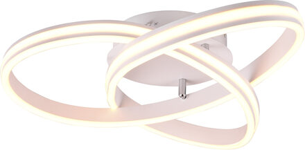 LED Plafondlamp - Plafondverlichting - Trion Yarino - 58W - Aanpasbare Kleur - Dimbaar - Rond - Mat Wit - Aluminium