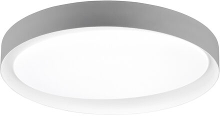 LED Plafondlamp - Plafondverlichting - Trion Zati - 24W - Aanpasbare Kleur - Afstandsbediening - Dimbaar - Rond - Mat Grijs