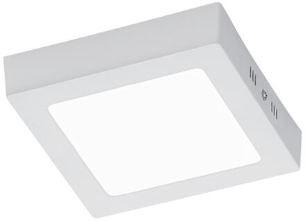 LED Plafondlamp - Plafondverlichting - Trion Zonin - 12W - Warm Wit 3000K - Vierkant - Mat Wit - Aluminium