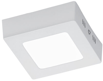 LED Plafondlamp - Plafondverlichting - Trion Zonin - 5W - Warm Wit 3000K - Vierkant - Mat Wit - Aluminium