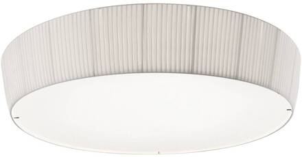 LED plafondlamp Plafonet, Ø 95 cm, wit, aluminium/stof