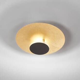 LED plafondlamp Planet indirect Ø30cm goud/zwart bladgoud, mat zwart