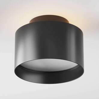 LED plafondlamp Planet, Ø 12 cm, zwart zwart, wit