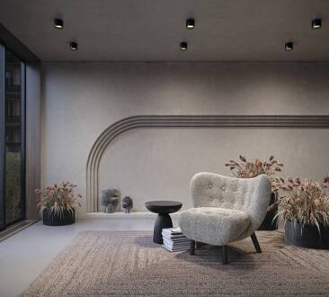 LED plafondlamp Planet, zwart, Ø 10 cm aluminium 3.000 K