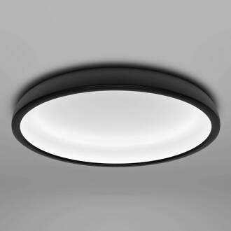 LED plafondlamp Reflexio, Ø 46 cm, zwart