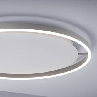 LED plafondlamp Ritus, Ø 58,5cm, aluminium aluminium, wit