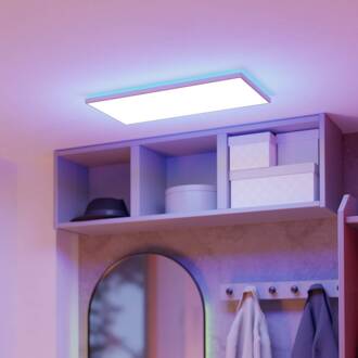 LED plafondlamp Rovito-Z, wit, 57 x 30 cm wit / opaal