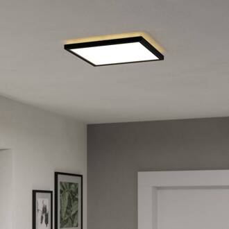 LED plafondlamp Rovito-Z, zwart, 29 x 29 cm
