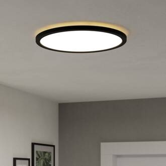 LED plafondlamp Rovito-Z, zwart, Ø 39 cm