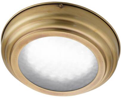 Led-plafondlamp Scirocco gesatineerd messing gebronsd gesatineerd messing, wit