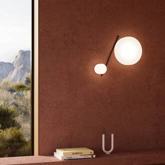 LED plafondlamp Spark Double, lengte 67 cm, CCT, glas zwart, wit