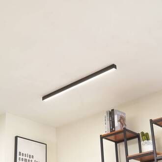 LED plafondlamp Teniona, 101 cm, zwart, aluminium zwart, wit