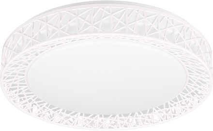 LED Plafondlamp - Trion Lester - 40W - Aanpasbare Kleur - Dimbaar - Afstandsbediening - Rond - Wit - Kunststof Helder/Koud wit;Warm wit;Natuurlijk wit