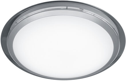 LED Plafondlamp - Trion Mizona - 18W - Aanpasbare Kleur - Dimbaar - Afstandsbediening - Rond - Transparent Helder - Wit