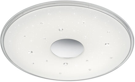 LED Plafondlamp - Trion Seykon - 30W - Aanpasbare Kleur - Dimbaar - Afstandsbediening - Sterlicht - Rond - Mat Wit