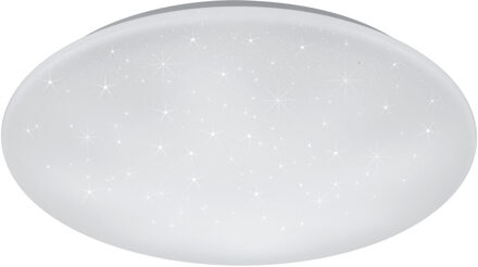 LED Plafondlamp - Trion Ster - 27W - Aanpasbare Kleur - Dimbaar - Afstandsbediening - Sterlicht - Rond - Mat Wit