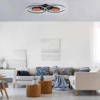 LED plafondlamp Tunel met afstandsbediening, CCT, RGB zwart