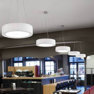 LED plafondlamp Urban, zilver/wit, Ø 60 cm zilver, wit