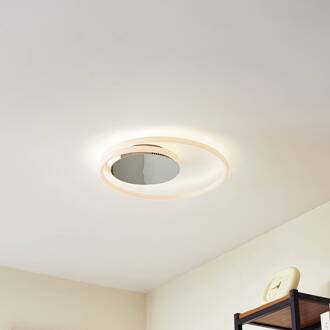 LED plafondlamp Valenora, chroom/wit, PC, Ø 44 cm wit, chroom