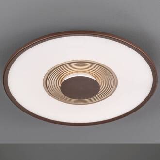 LED plafondlamp Veit CCT met afstandsbediening roestbruin, goud mat, wit