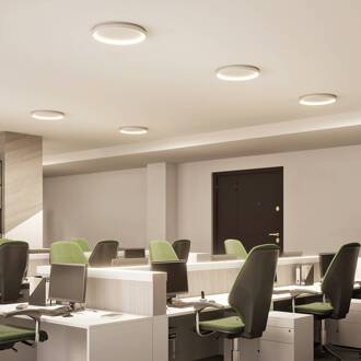 LED plafondlamp Vivy, Ø 58 cm, wit, metaal