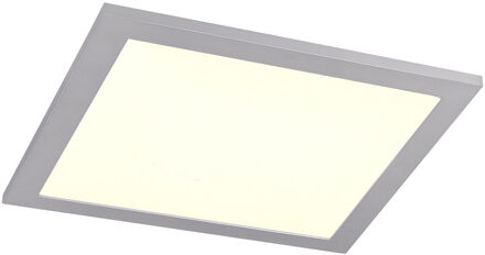 LED Plafondlamp WiZ - Smart LED - Trion Alineon - Slimme LED - Dimbaar - Aanpasbare Kleur - 15W - Mat Titaan - Vierkant Zilverkleurig