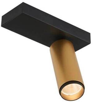 LED plafondlamp X-Beam, 1-lamp, zwart/goud zwart, goud