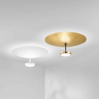 LED plafondlamp Yuko, wit, metaal, 23 cm hoog, dimbaar