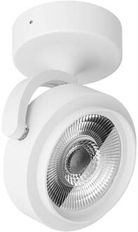 LED plafondspot Eta, 15,4° stralingshoek, wit, 3.000 K, aluminium