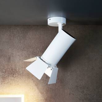 LED plafondspot Lucea 6, wit, aluminium, 2.700 K