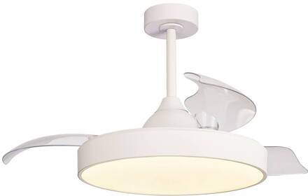 LED plafondventilator Alaska wit DC stil Ø 106 cm CCT wit, helder