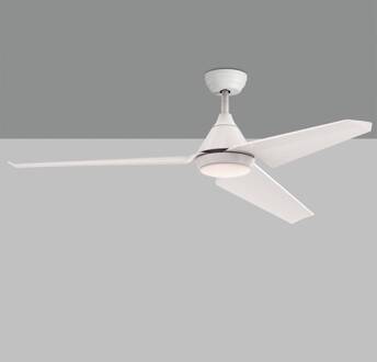 LED plafondventilator Bora, afstandsbediening CCT IP44 wit mat