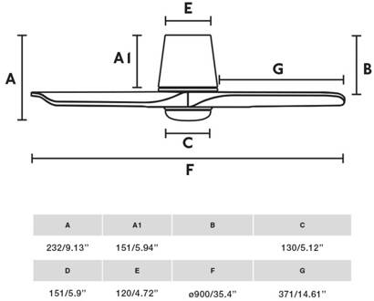 LED plafondventilator Hey, zwart, DC, stil, Ø 90 cm, CCT