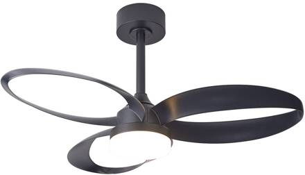 LED plafondventilator Infinity, zwart, DC stil Ø 93 cm CCT