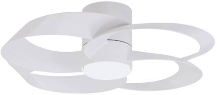 LED plafondventilator Rose wit DC-motor stil Ø 65 cm CCT