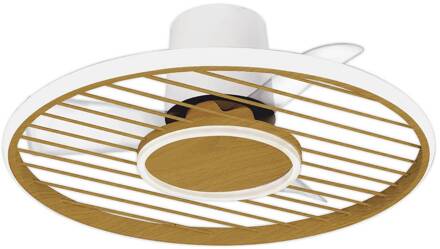 LED plafondventilator Soho hout DC-motor stil Ø 66 cm CCT hout, wit