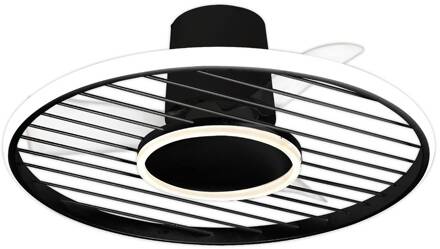 LED plafondventilator Soho zwart DC-motor stil Ø 66 cm CCT