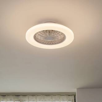 LED plafondventilator Vedin, DC, stil, Ø 49 cm, CCT wit