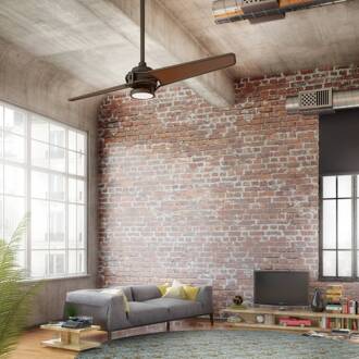 LED plafondventilator Xety brons geolied, brons geborsteld