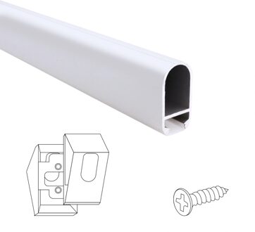 Led profiel 1,5 meter voor garderobe kast verlichting