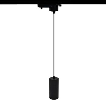 LED Rail Hanglamp met GU10 fitting - Zwart - 1-fase