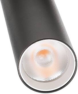 LED-rails spot Slim 1-fasen, zwart, aluminium, 5W, 2.700 K