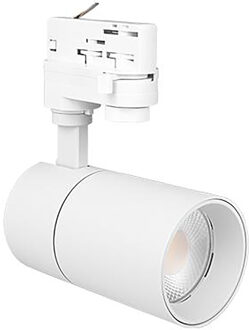 LED Railspot - Track Spot - Prixa Refin - 3-Fase - 20W 1600lm 36D - 865 Helder/Koud Wit 6500K - Mat Wit
