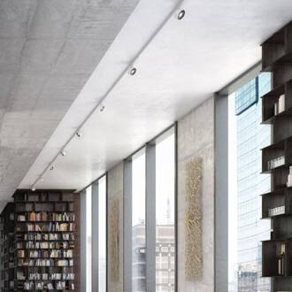 LED railspot Vibo Volare 927 wit/chroom 10° mat wit, adapter chroom