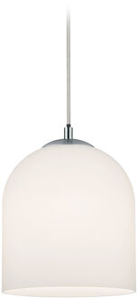 LED Railverlichting - Hanglamp - Trion Dual Onutia - 2 Fase - E14 Fitting - Rond - Mat Wit - Glas