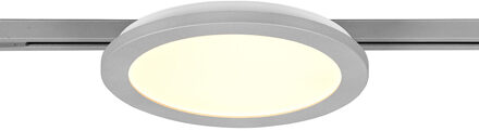 LED Railverlichting - Plafondlamp - Plafondverlichting - Trion Dual Camy - 2 Fase - 13W - Warm Wit 3000K - Dimbaar - Rond - Mat Titaan - Kunststof