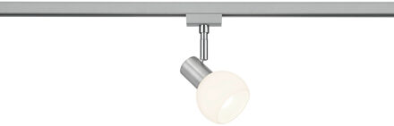 LED Railverlichting - Track Spot - Trion Dual Besina - 2 Fase - E14 Fitting - Rond - Mat Nikkel - Aluminium